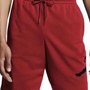 Nike Air Jordan Jumpman Fleece Shorts Red Black Mens